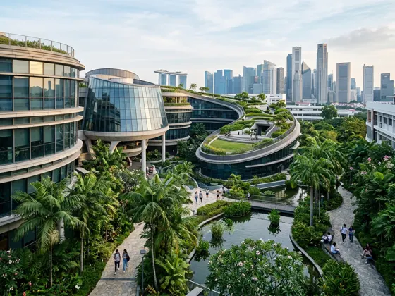University campus representing study in Singapore
