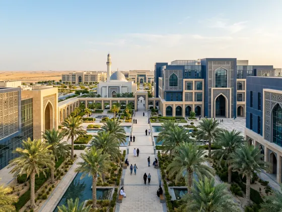 University campus representing study in UAE (Dubai & Abu Dhabi)